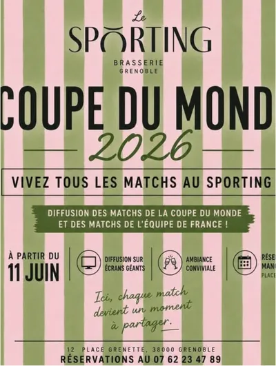 Affiche du Sporting pour la Coupe du Monde 2026 : tous les matchs diffusés à partir du 11 juin